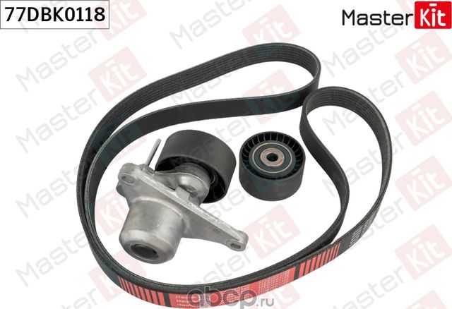 77DBK0118 Комплект ремня приводного Nissan QASHQAI / QASHQAI +2 I (J10  JJ10) 2006 - 2014 (Master KIT). Артикул 77dbk0118