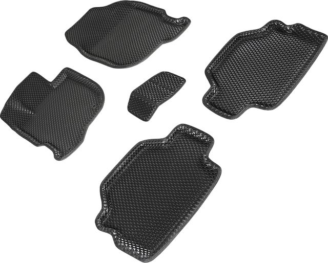 Коврики Seintex 3D EVA ромб для салона Mitsubishi Pajero Sport II 2008-2016 ЧЕРНЫЕ. Артикул 95320