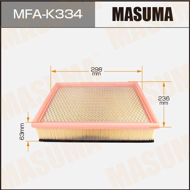 Воздушный фильтр Masuma. Артикул MFA-K334