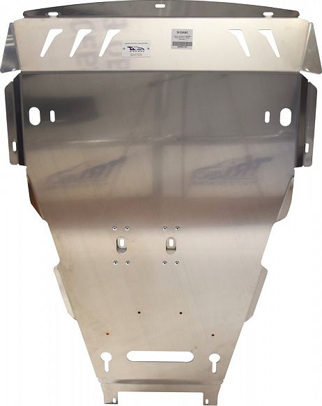 Защита алюминиевая АВС-Дизайн для картера и КПП Porsche Macan S 4WD 2014-2026. Артикул 36.02ABC