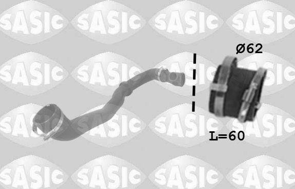 Патрубок интеркулера Sasic для Ford Mondeo IV 2010-2015. Артикул 3336212