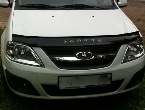 Дефлектор Vip-Tuning для капота Lada Largus 2012-2026. Артикул VZ04