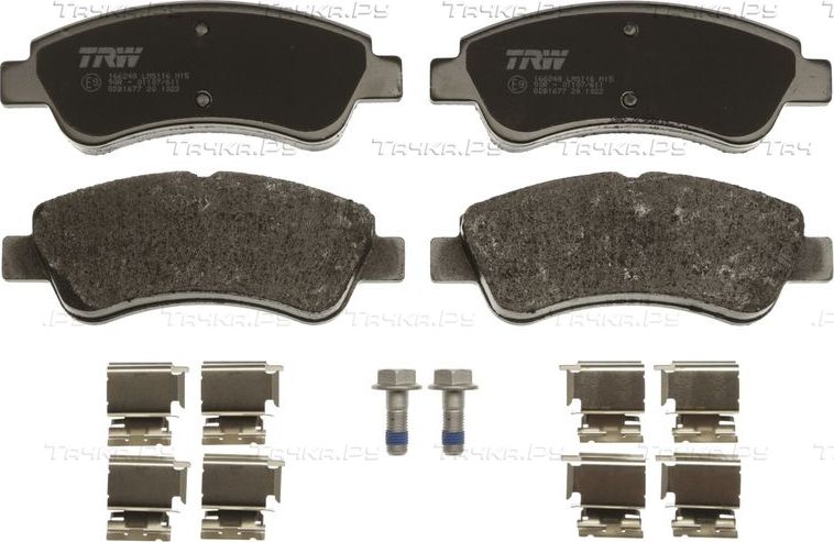 Тормозные колодки TRW COTEC передние для Peugeot 208 II 2019-2026. Артикул GDB1677
