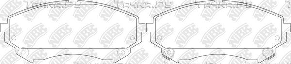Тормозные колодки NiBK передние для Cadillac CTS II 2008-2014. Артикул PN51008