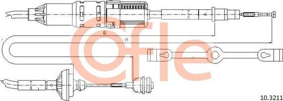 Трос сцепления Cofle для Volkswagen Transporter T4 1990-2003. Артикул 10.3211