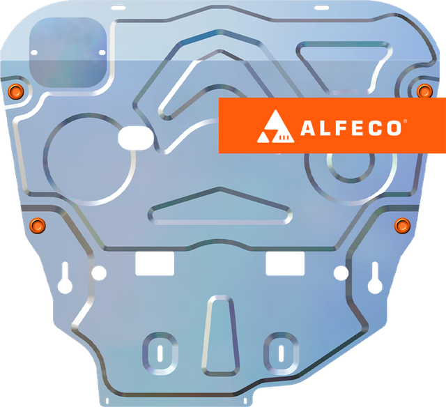 Защита алюминиевая Alfeco для картера и КПП Toyota RAV4 V 2019-2026. Артикул ALF.24.117al