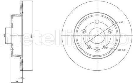 Тормозной диск Trusting. Артикул DF1823