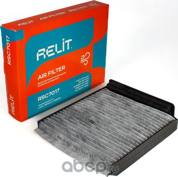 Фильтр салона LADA Largus, Renault Logan дв.1.6, 16 клап. (угольный) RELIT Relit. Артикул RSC7017