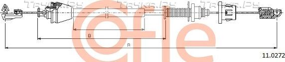 Трос газа Cofle для Renault Kangoo I 1997-2009. Артикул 92.11.0272