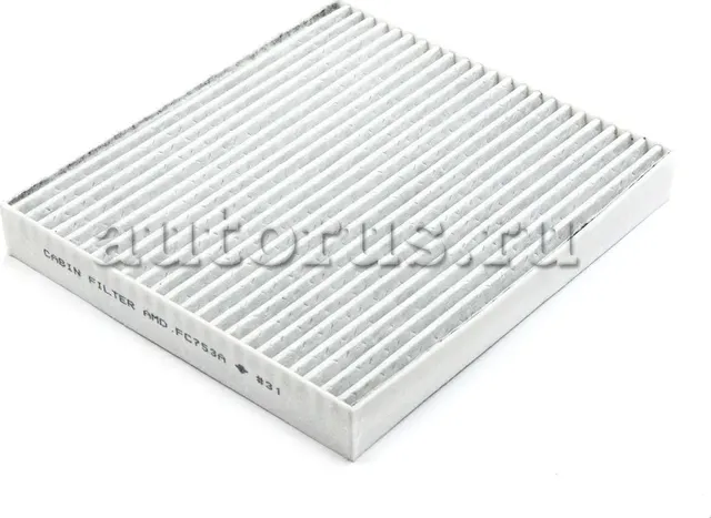 Фильтр салонный антибактериальный угольный Hyundai Creta 2016-/Solaris/Kia Rio I (AMD). Артикул AMDFC753A