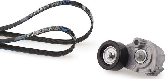 Приводной ремень поликлиновой с роликами (комплект) Gates Micro-V® Kit для Opel Insignia I 2008-2017. Артикул K266PK1555