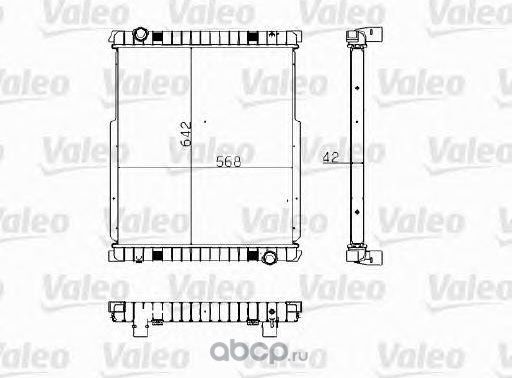 Радиатор системы охлаждения 640x566x42 (Valeo). Артикул 733481