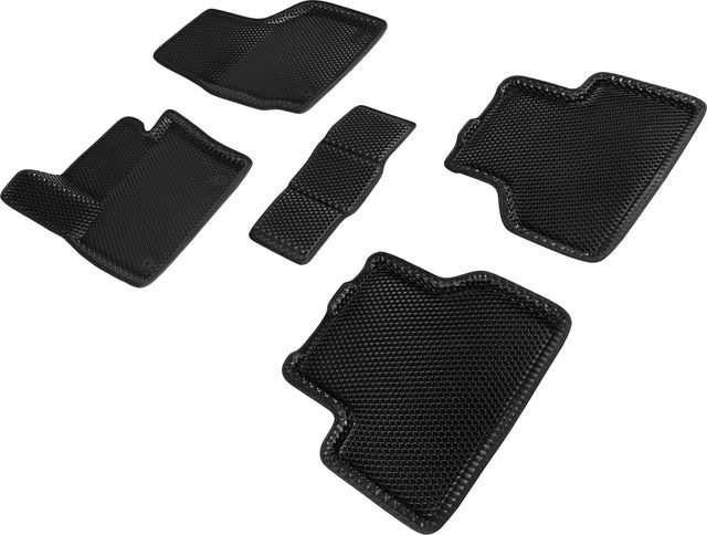 Коврики Seintex 3D EVA ромб для салона Audi Q3 2011-2018 ЧЕРНЫЕ. Артикул 95265