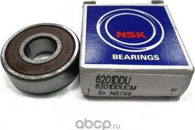 6201DDUCM ПОДШИПНИК ГЕНЕРАТОРА ШАРИКОВЫЙ 12X32X10(D NS7S5)*** (NSK). Артикул 6201DDUCM