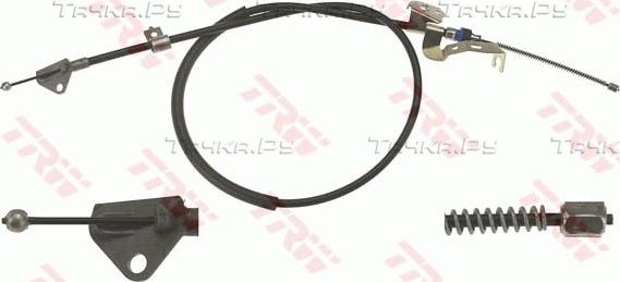 Трос ручника (тросик ручного тормоза) TRW. Артикул GCH418