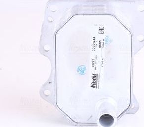 Радиатор масляный (маслоохладитель) для двигателя Nissens (алюминий). Артикул 90723