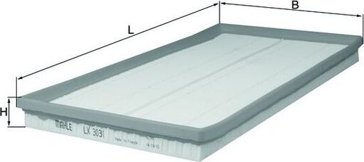 Воздушный фильтр Mahle для Mitsubishi Eclipse Cross 2017-2026. Артикул LX 3031