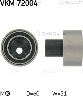 Натяжной ролик (натяжитель) ремня ГРМ SKF. Артикул VKM 72004