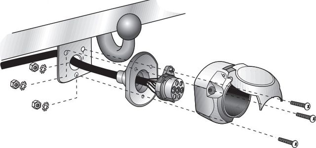 Штатная электрика фаркопа Hak-System (полный комплект) 7-полюсная для Kia XCeed 09/2019-2026 с подготовкой. Артикул 12100579