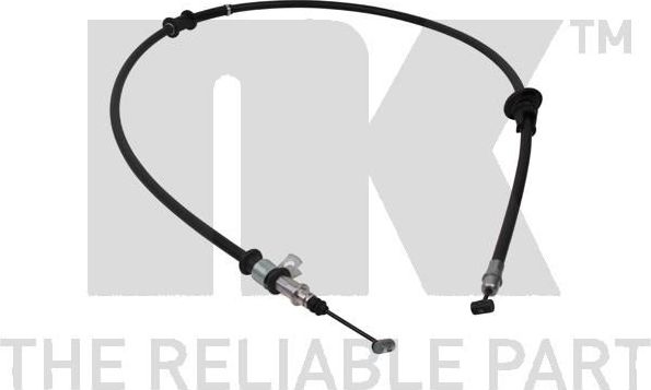 Трос ручника (тросик ручного тормоза) NK правый для Mitsubishi Carisma I 1995-2004. Артикул 903030