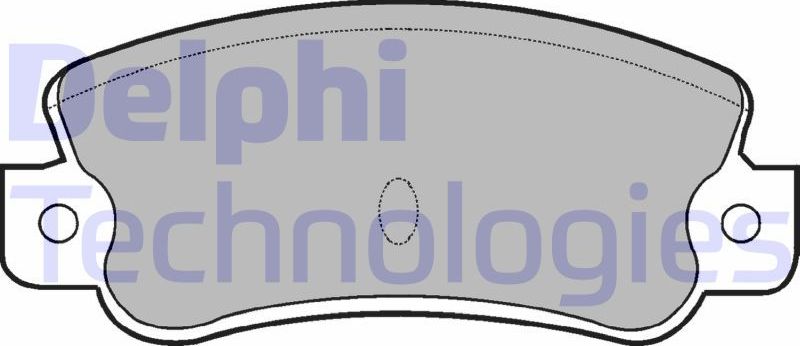 Тормозные колодки Delphi (Low-Metallic). Артикул LP523