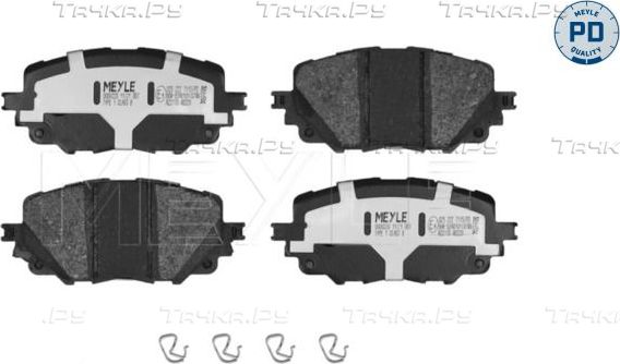 Тормозные колодки Meyle PD передние для Fiat 124 Spider I 2016-2026. Артикул 025 222 7115/PD