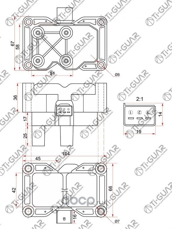 Катушка зажигания (TI-Guar). Артикул TG1459278