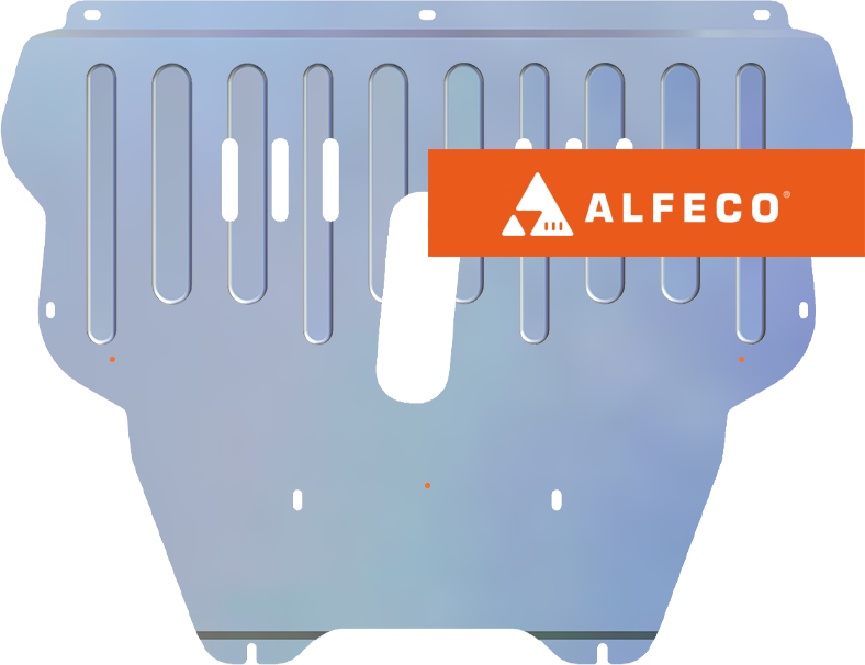 Защита алюминиевая Alfeco для картера и КПП Citroen C4 II 2011-2026. Артикул ALF.04.02al