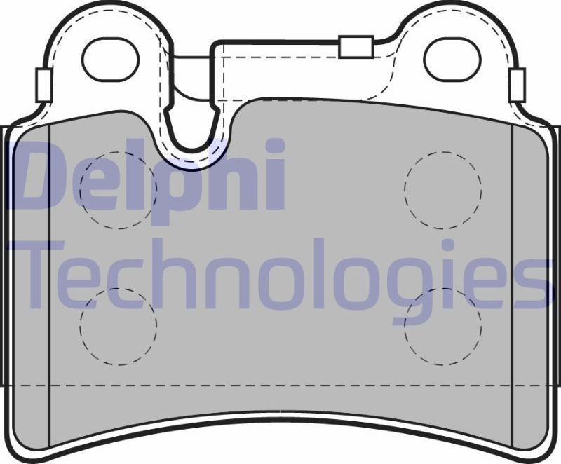 Тормозные колодки Delphi (Low-Metallic). Артикул LP2061