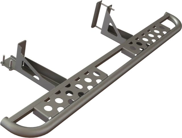 Силовые пороги STC для Nissan Patrol Y61 1997-2004 раздельные ступени. Артикул STC-NSA/97-S-C2