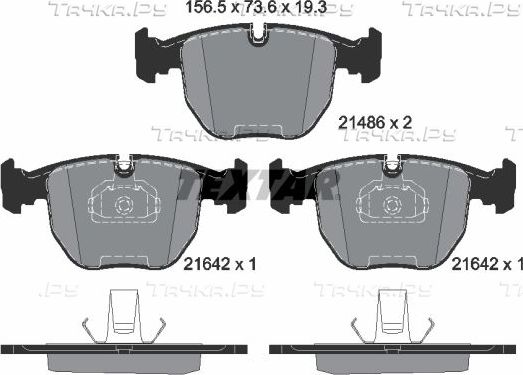 Тормозной диск Textar Pro+ задний для Mercedes-Benz GL-Класс II (X166) 2012-2015. Артикул 92307905