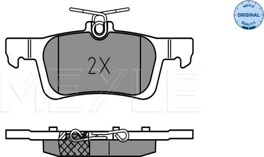 Тормозные колодки Meyle Original. Артикул 025 258 4116