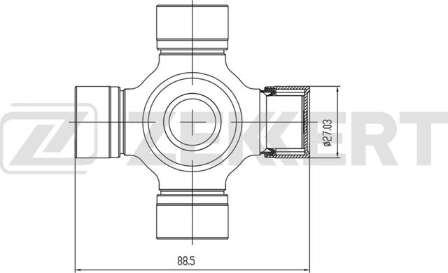 Крестовина карданного вала Zekkert для Mercedes-Benz Viano I (W639) 2003-2014. Артикул KG-1146