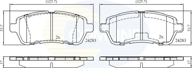 Тормозные колодки Comline Comline. Артикул CBP01618