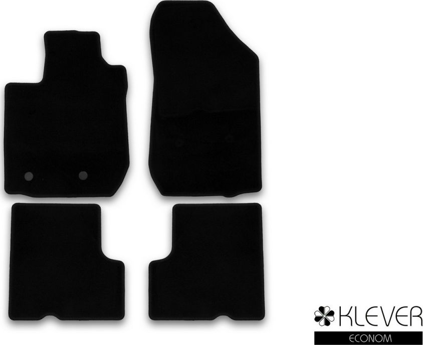 Коврики Klever Econom для салона Renault Kaptur кроссовер 2016-2026. Артикул KLEVER01413401200k