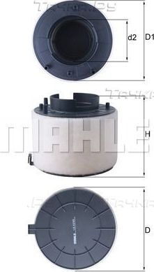 Воздушный фильтр Mahle для Audi A4 allroad IV (B8) 2009-2016. Артикул LX 4249