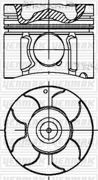 Поршень Yenmak для Opel Meriva A 2003-2010. Артикул 39-04233-000