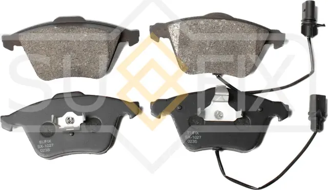 Колодки дисковые тормозные передние правые/левые AUDI A4 B7 (8EC) 2004-2008 (Sufix). Артикул SX1027