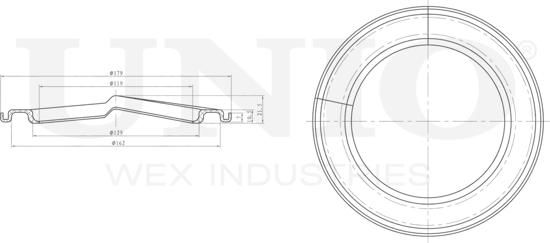 Проставка пружины подвески (Unio). Артикул RMP-16102