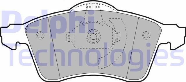 Тормозные колодки Delphi (Low-Metallic). Артикул LP1092
