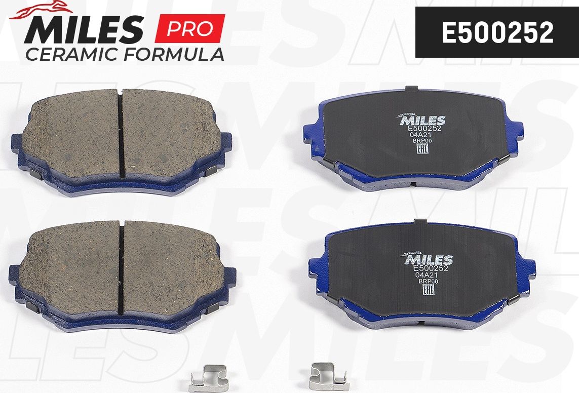Тормозные колодки Miles (Керамика). Артикул E500252