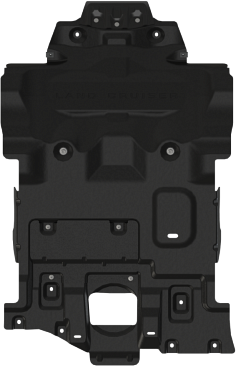 Защита Шериф (2,5 мм, оцинкованная сталь) для картера Toyota Land Cruiser 300 2021-2026. Артикул 24.3811 CP