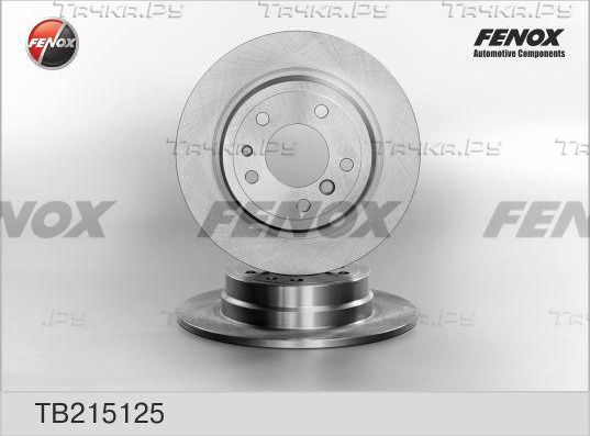 Тормозной диск Fenox задний для BMW 5 III (E34) 1987-1996. Артикул TB215125