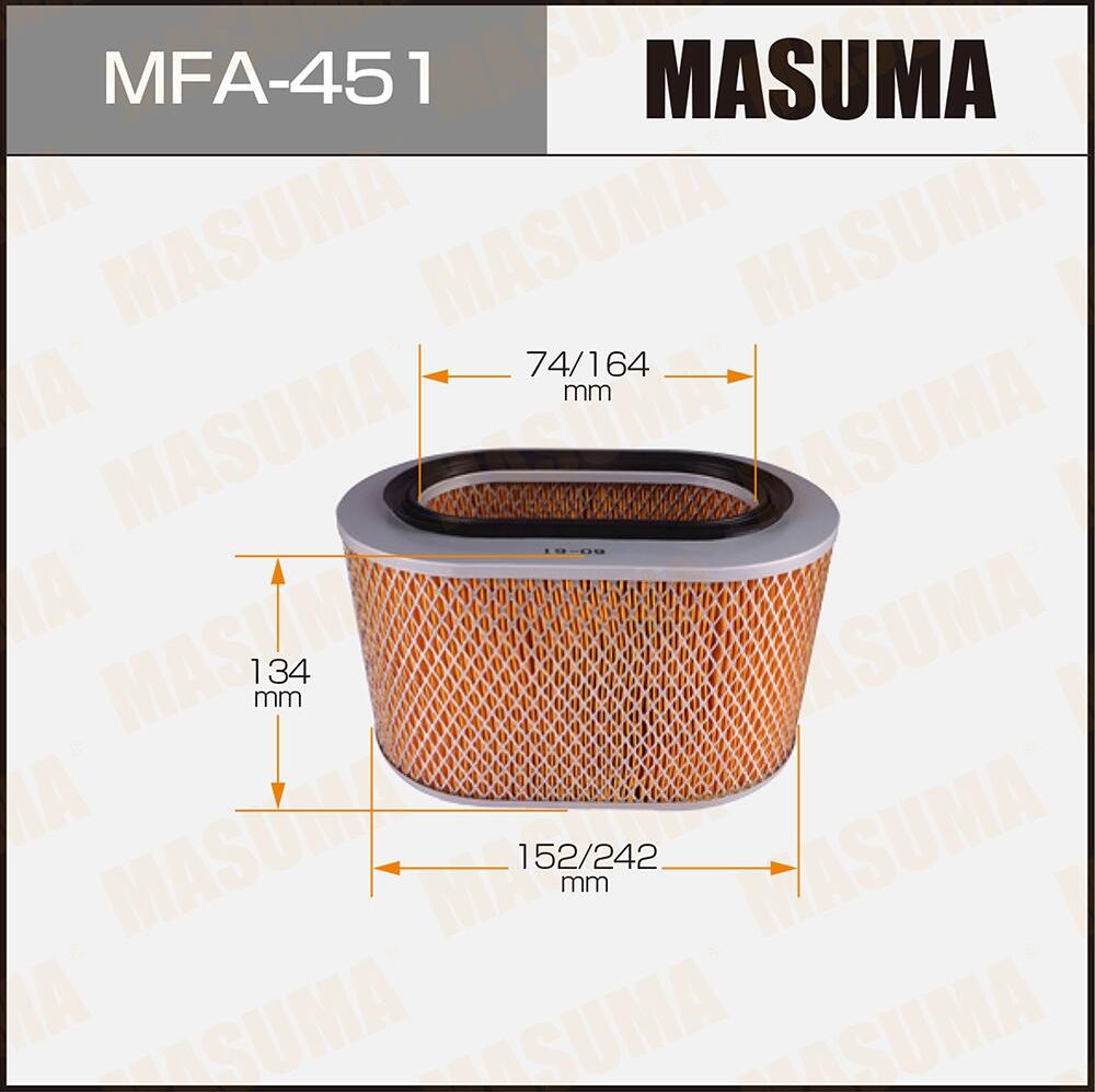 Воздушный фильтр Masuma. Артикул MFA-451