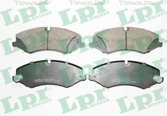 Тормозные колодки LPR для Land Rover Discovery Sport I 2014-2026. Артикул 05P1616