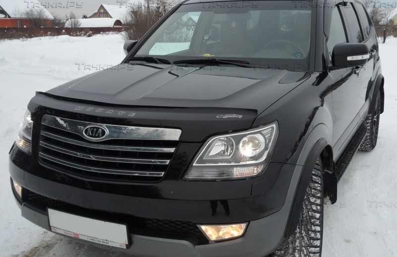 Дефлектор Vip-Tuning для капота Kia Mohave (Borrego) 2008-2020. Артикул KA23