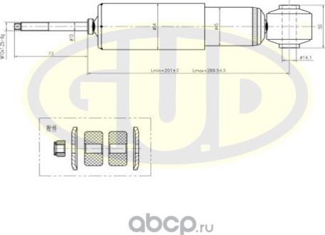 Амортизатор G.U.D.. Артикул GSA444119