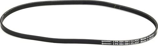 Приводной ремень поликлиновой ContiTech для Mitsubishi Eclipse Cross 2019-2026. Артикул 3PK894 ELAST