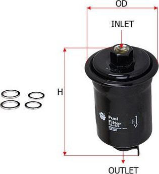 Топливный фильтр Sakura. Артикул FS-1129