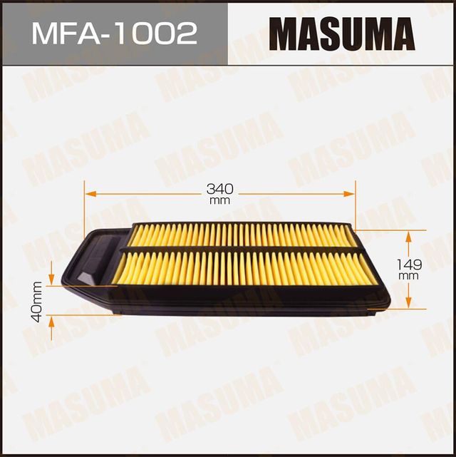 Воздушный фильтр Masuma. Артикул MFA-1002